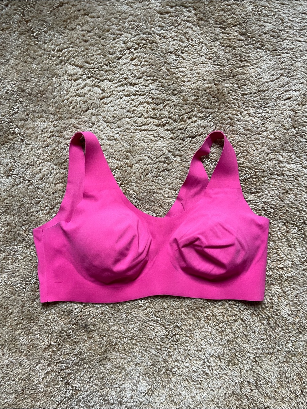 knix Hot Pink Seamless Wireless Bra Womens Size XL Feminine Comfy Casual Staple